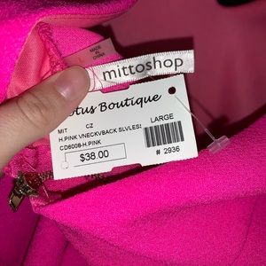 Hot pink boutique dress